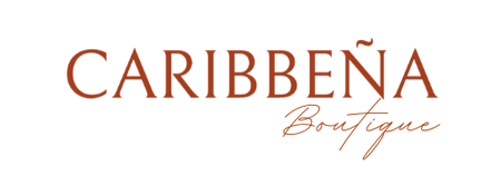 Logo of Caribbeña Online Boutique -White Background