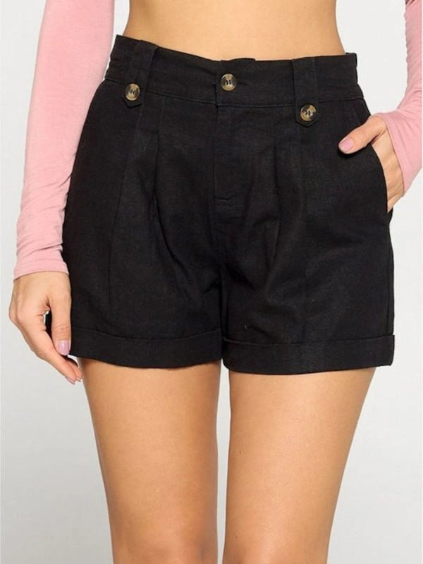 Black shorts for women.