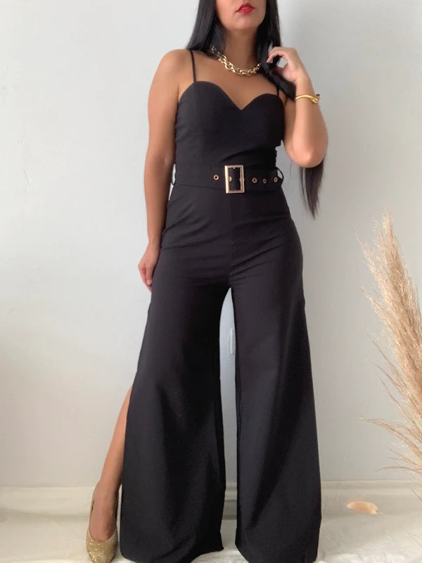 Image of a night out jumpsuit in black.