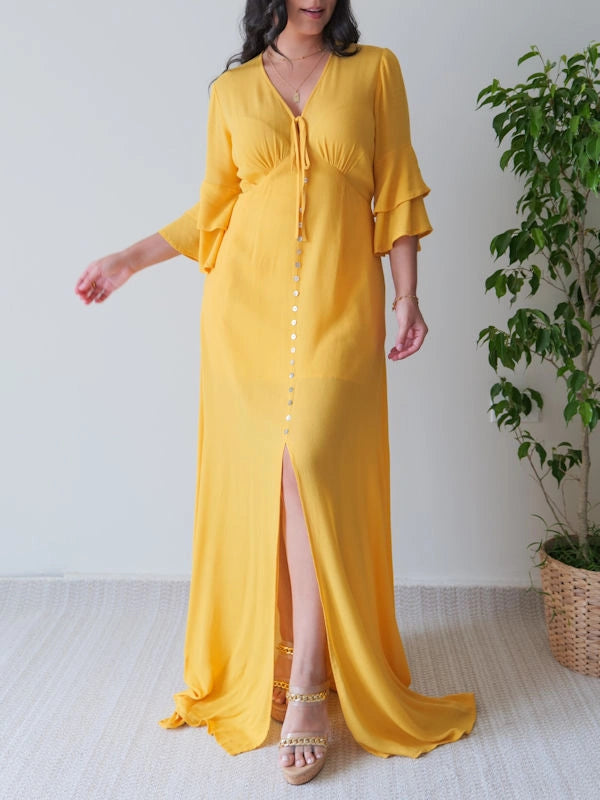 Mustard Yellow Maxi Dress | Ladies Maxi Summer Dresses S Mustard Yellow Maxi Dress | Ladies Maxi Summer Dresses S