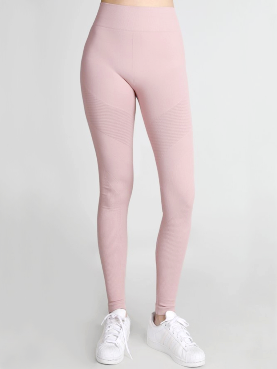 Light pink workout leggings sales