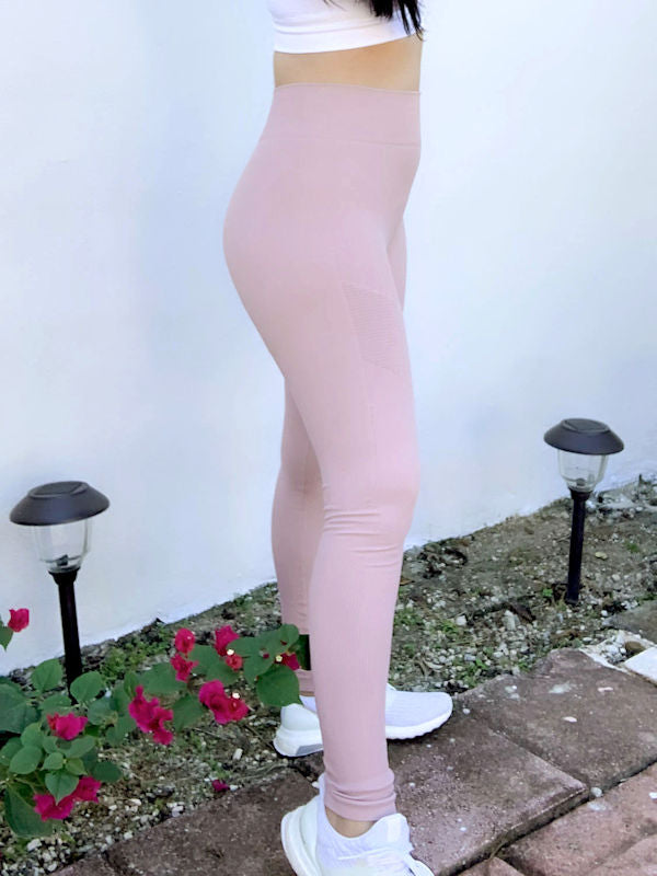 Dusty Pink Workout Leggings – Caribbeña