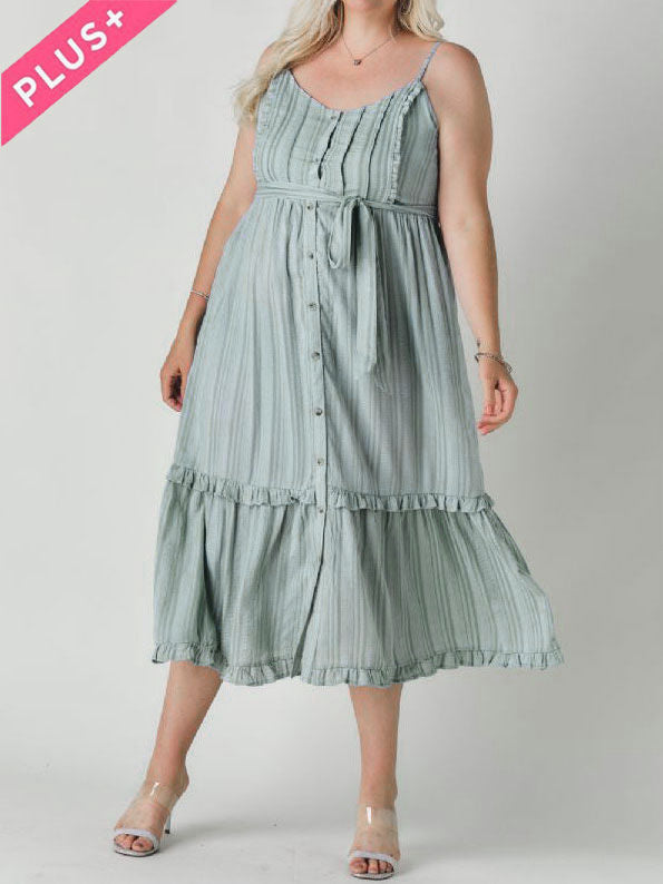 Plus Size Spaghetti Strap Sundress 1x Plus Size Spaghetti Strap Sundress 1x