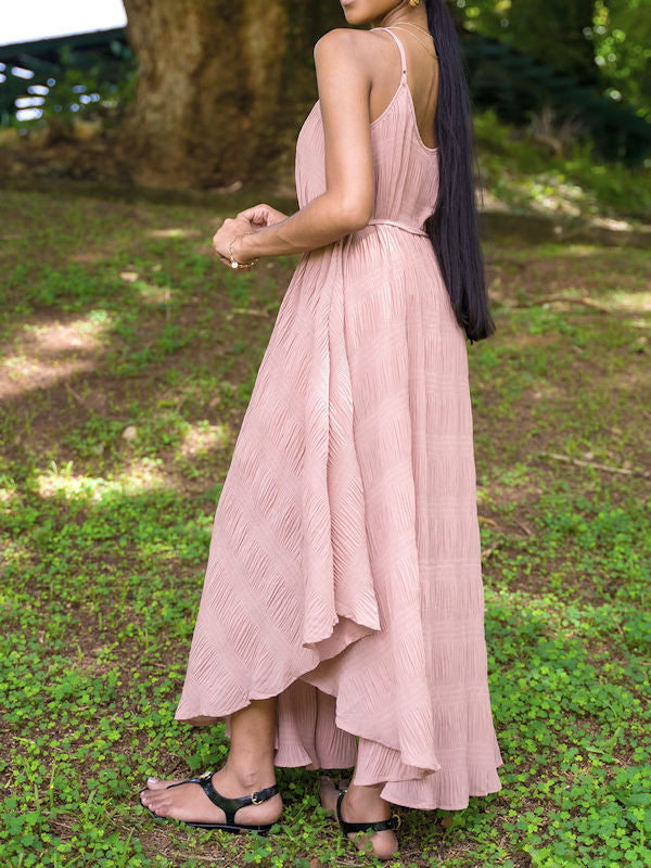 Taupe Midi Dress - Side View