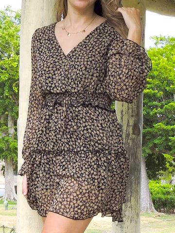 Bohemian Floral Mini Dress