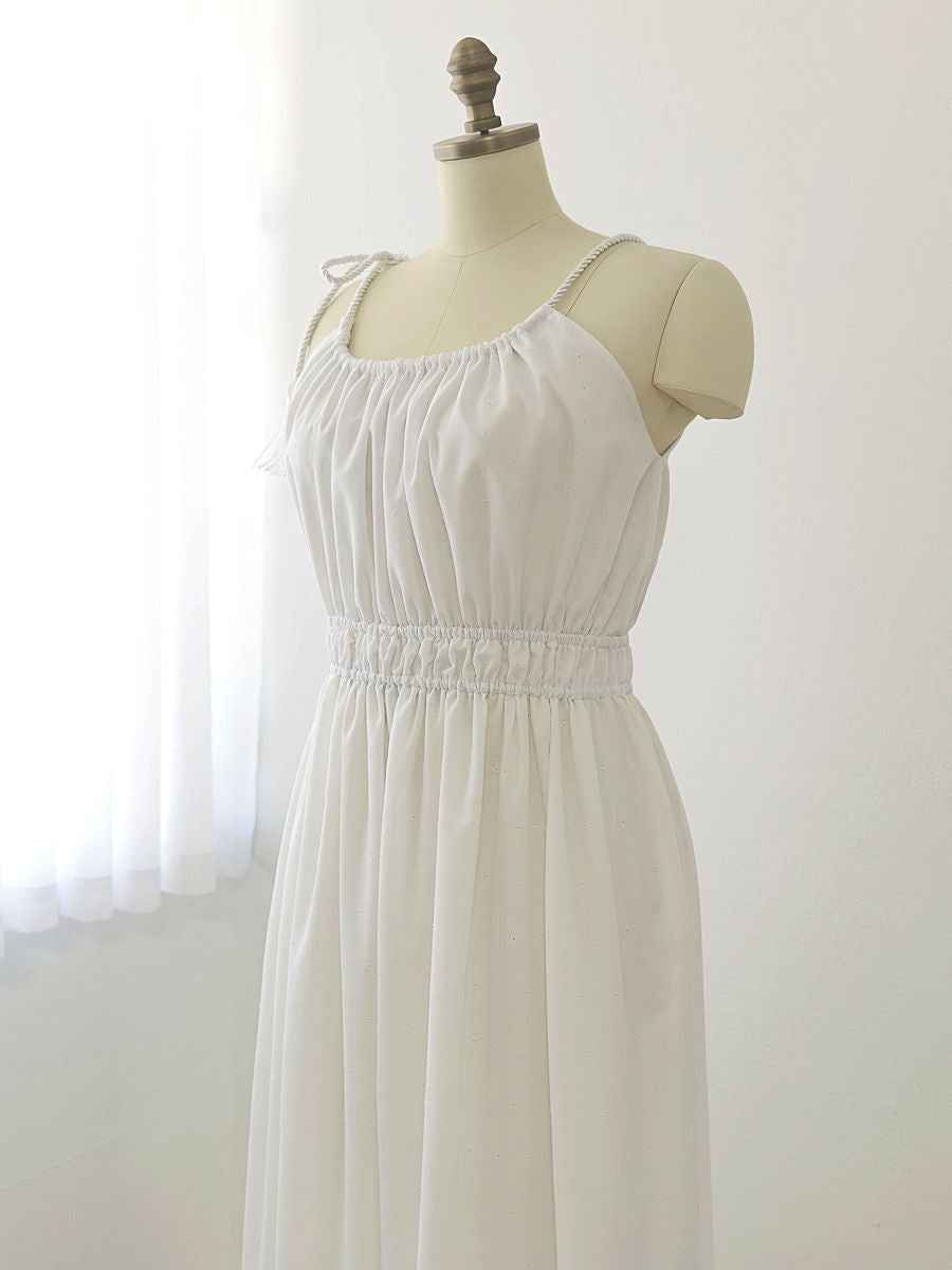 White Beach Maxi Dress/Vestido Largo Blanco - additional view