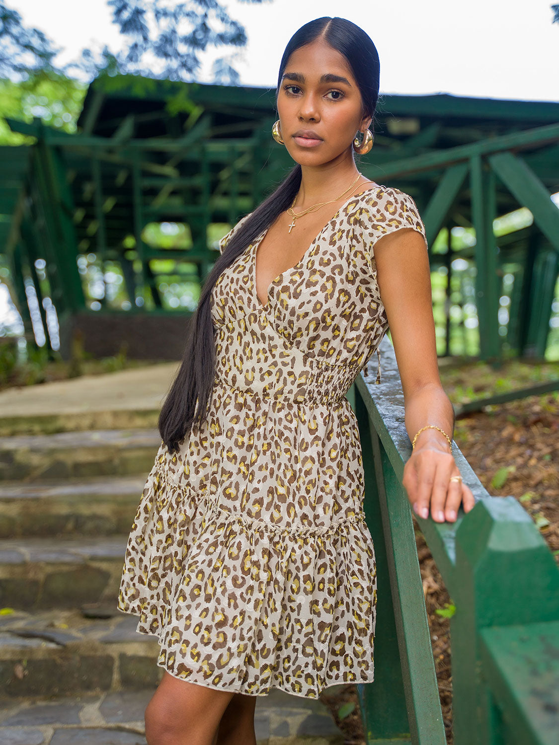 Short Leopard Dress/Animal Print Short Dress